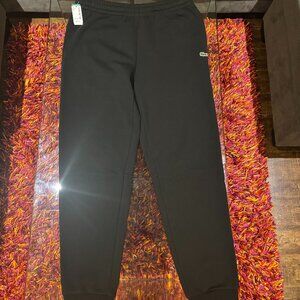 Brand new black Lacoste joggers